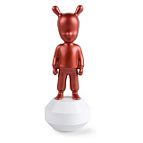 Фигурка Lladro Гость красный металлик, малый 11х30 см, фарфор