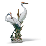 Фигурка Lladro Танцующие журавли 18x28 см, фарфор