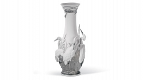 Ваза Lladro Царство цапель 35х17 см