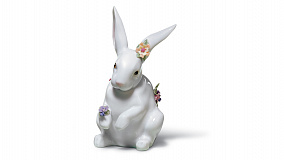 Фигурка Lladro Сидящий кролик 9x14 см