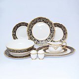 Столовый сервиз на 6 персон Clarice cobalt gold