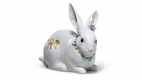 Фигурка Lladro Внимательный кролик 12x11 см