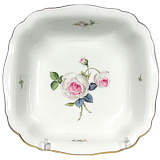 Салатник Meissen квадратный 21 см Белая роза